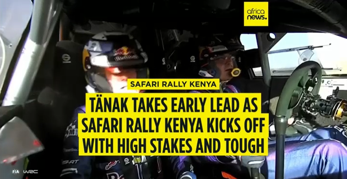 Tänak 在<font color=#ff0000>肯尼亚</font> Safari 拉力赛中率先取得领先，挑战险峻